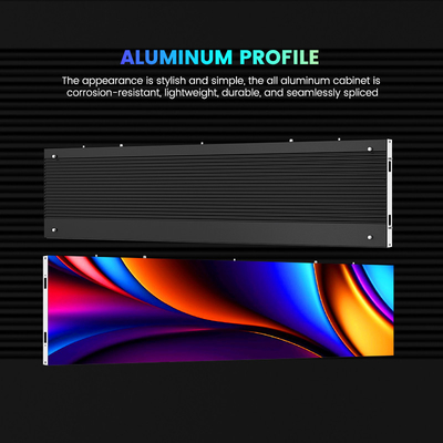 500x250/750x250/1000x250 ملم ألومنيوم مجلس الوزراء شاشة LED - P1.56 P1.95 P2.5 P2.6 P2.9 P3.91 - مثالية للإعلانات الداخلية والمعارض