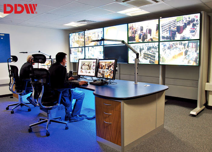 نظام الإضاءة الخلفية LED CCTV Video Wall Floor Stand داخلي وشبه خارجي